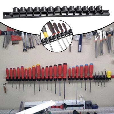 Workshop Tool Holder Ergonomic Wall Screwdriver Organizer Space Saving Tool Organizer Hand Tool Storage Rack For Workshop