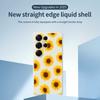For Samsung Galaxy S25 Ultra Case Sunflowers Pattern Printing Straight Edge TPU Phone Back Cover