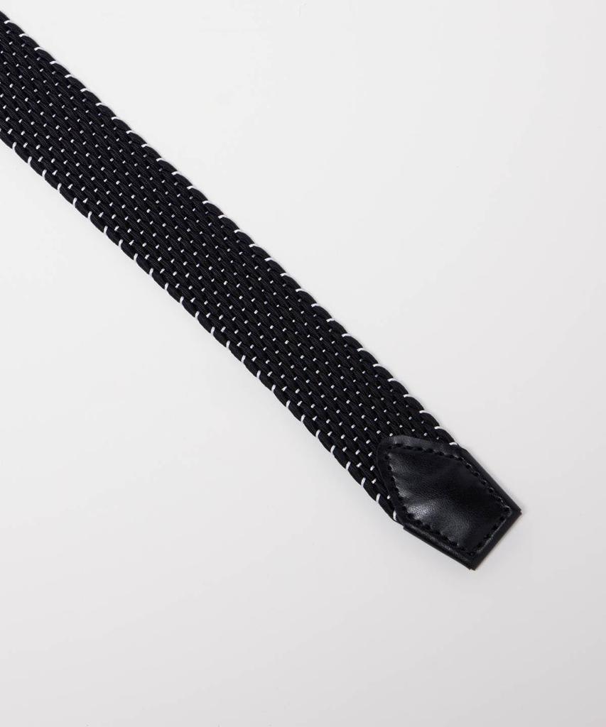 [Munsingwear] Belt, Elastic Mesh, Stretch Fit, Made In Japan, Golf, MG5FBL03M, Men's, BK00 (Black) F