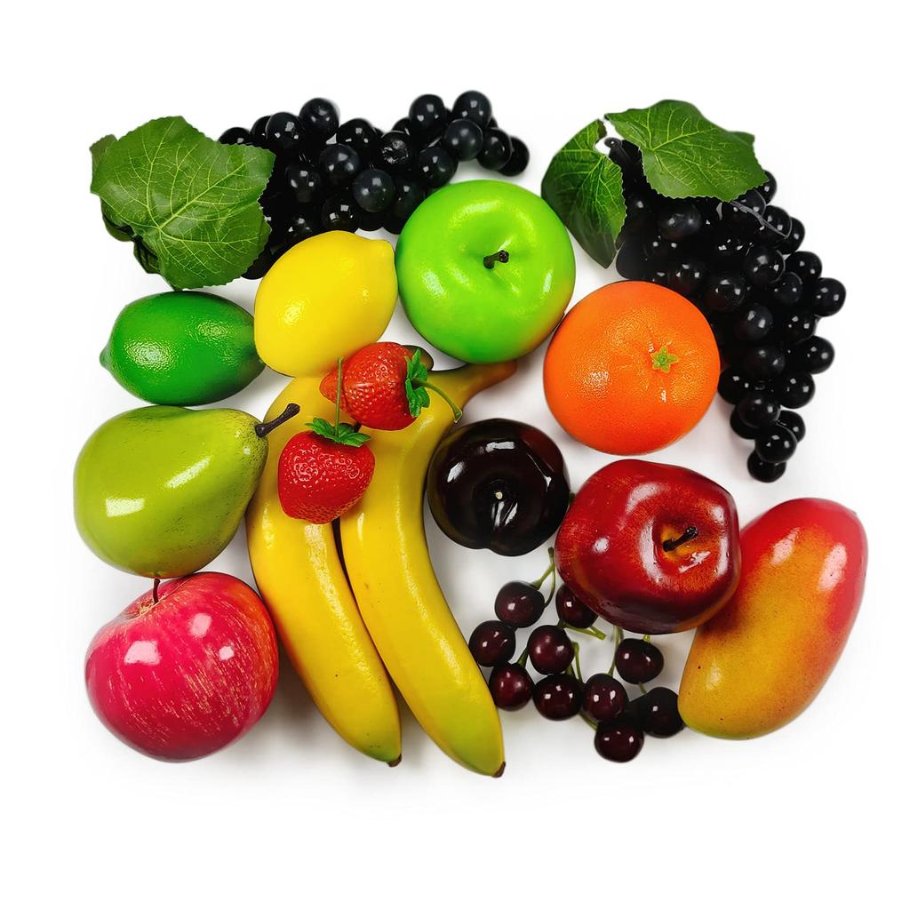 Artificial Fruit Fake Fruits for Home Simulation Fruit Party Christmas Fruit Models for Fake Total 20 Pack, Decor, Set, Decoration, Photography,