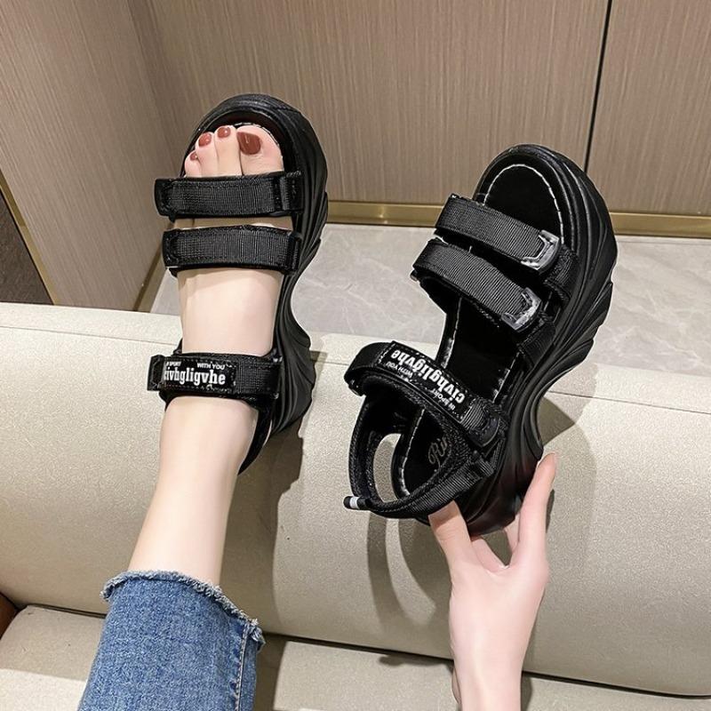 Beach sandals women's summer new trendy student muffin platform women's shoes dad sports sandals women