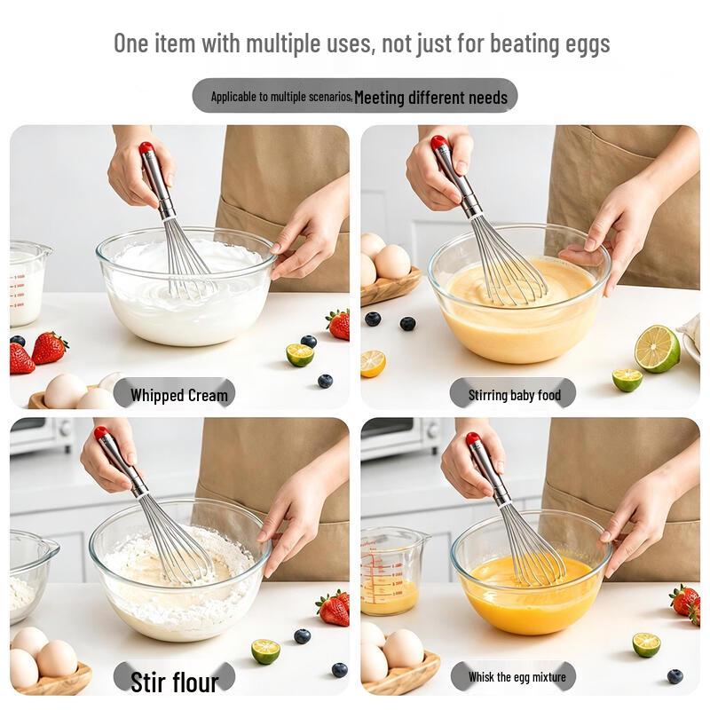 Shaoshan Stainless Steel Manual Egg Whisk