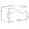 VidaXL Meuble TV VISNES gris béton 60x40x38 cm bois d'ingénierie, support TV, buffet TV, meuble multimédia, banc TV, meuble 4108290