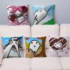 Cute Cartoon M-Mojjilong Cushion Cover Pillow Cover Decor Pillowcase Printed Cushion Case for Couch