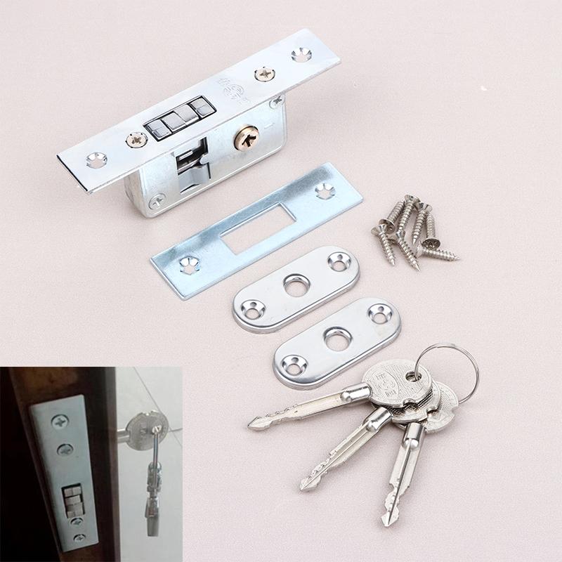 Invisible/Mortise Lock Pull Gate Hook Lock Alloy Lock For Framed Glass Door Strong Durable Hardware