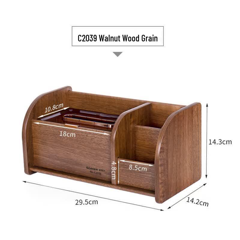 LIEI New Chinese Style Wooden Tissue Box Organizer