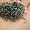 100pcs/box 3~12 High Carbon Steel  Fishing Hooks Pack with Hole Fishing Hooks Circle Black Barbed Hooks Fishing Accessories