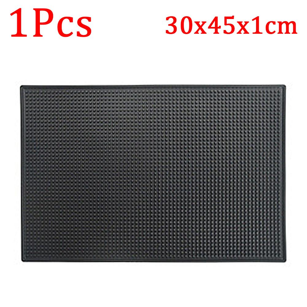 Bar Mat Rubber Coffee Bar Mats Anti-slip PVC Cup Mat Waterproof Heat Resistant Drain Mat for Bar Cafe Barista Cocktail Bartender