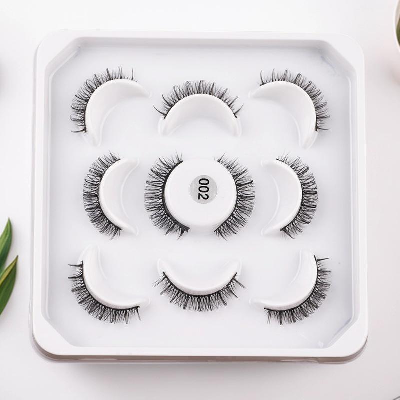Five Pairs of Natural-Looking Thick Russian Curl Eyelashes – Short, False Lashes with Free Shipping