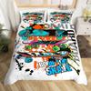 Teens Skateboard Duvet Cover Boys Hipster Graffiti Style Comforter Covers Children Extreme Sports Theme Cool Skate Bedding Set