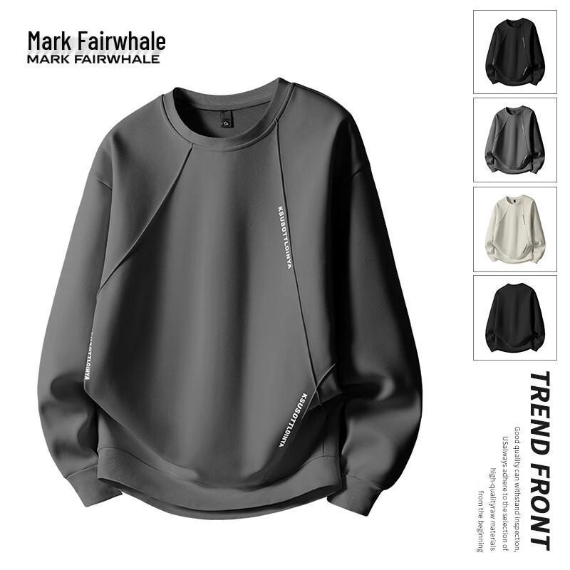 

MARK FAIRWHALE Men s Plus Size Round Neck Long-Sleeve Sweatshirt 8XL