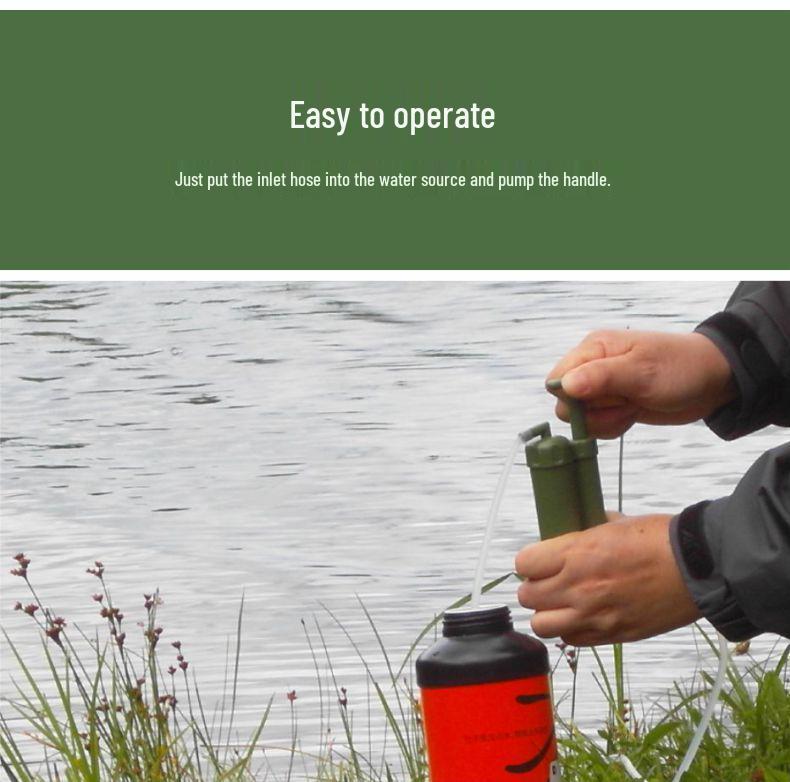 Portable Emergency Water Purifier for Outdoor Camping & Disaster Relief
