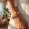 Rhinestone Vintage Cloisonne Bangle Hollow Women's Hand Bracelet  Jewelry Gifts