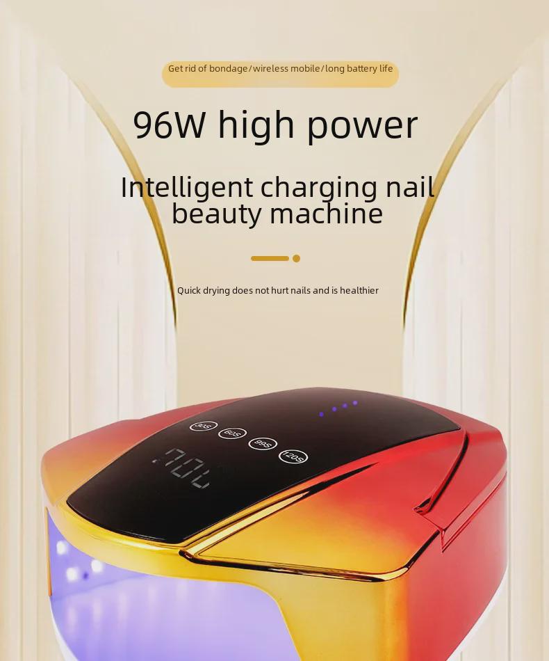 High-Power 96W Nail Light Therapy Lamp for Salons