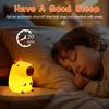 Cute Capybara Silicone Night Light Anywin Nursery Lamp 2 Levels 20 Minutes Timer Decorate Kids Living Festival Gift for Boys and Girls Orange,