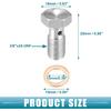 Banjo-Schraube Bremsfitting Adapter-Kit 3 an 3/8"x24 Bremsleitungsgewinde Einzelne Banjo-Schraube mit 4 Kupfer-Dichtringen