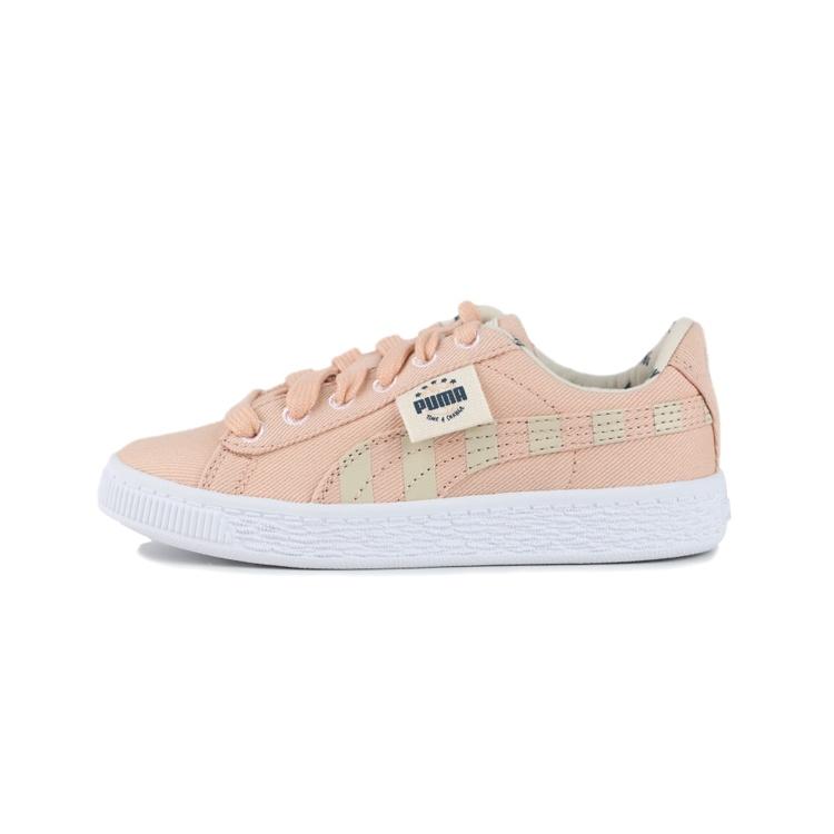 (PS) PUMA Basket Canvas Little TIme 4 Change - Pink Sand Kids 371756-01 EU 31