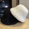 Korean Style Lamb Wool Warm and Versatile Bucket Hat for Autumn and Winter  Simple and Versatile Fashionable Bucket Hat That Makes Your Face Smaller