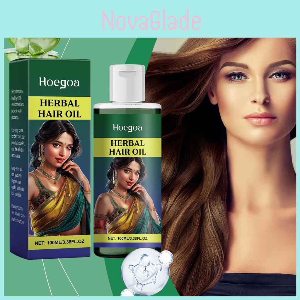 Hoegoa Herbal Hair Oil For Gentle Cleansing And Nourishing Dry Split Ends 100ml