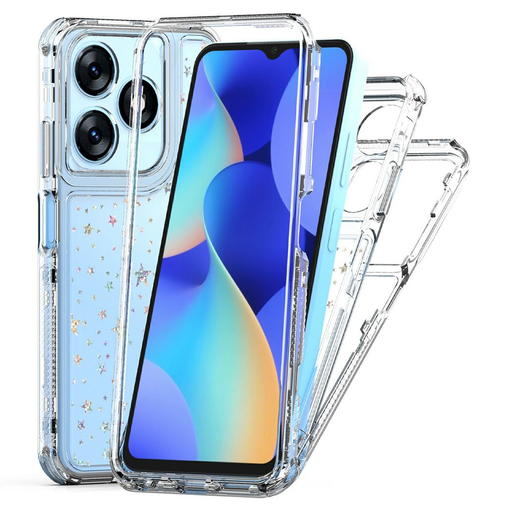 For TECNO Spark 10 4G/Spark 10C 4G Case Precise Cutouts Acrylic TPU Clear Phone Cover with Laser-printed Film
