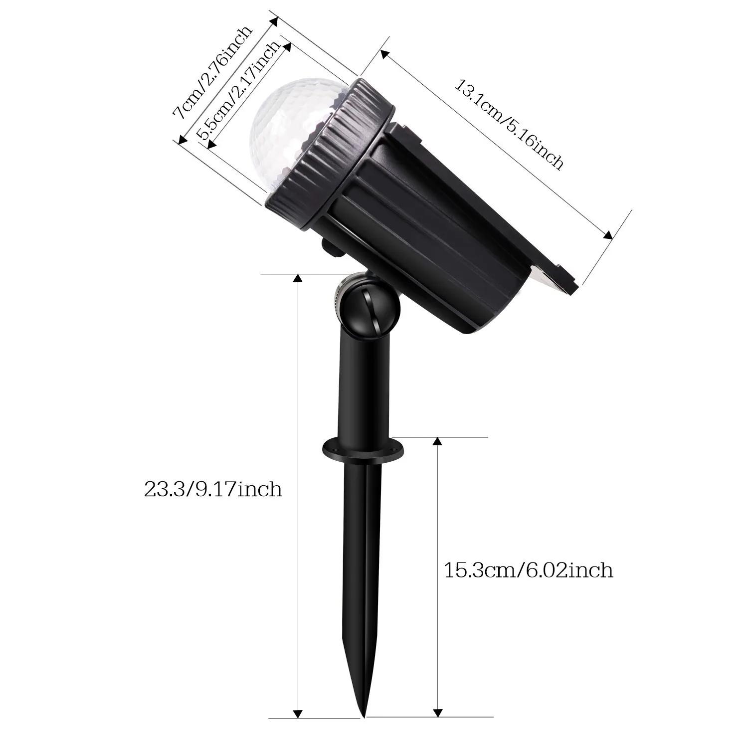 

7 Color Modes Solar Lawn Lights LED Outdoor RGB Lighting LED Projection Lamp Waterproof for Courtyard Garden Decoration Lights