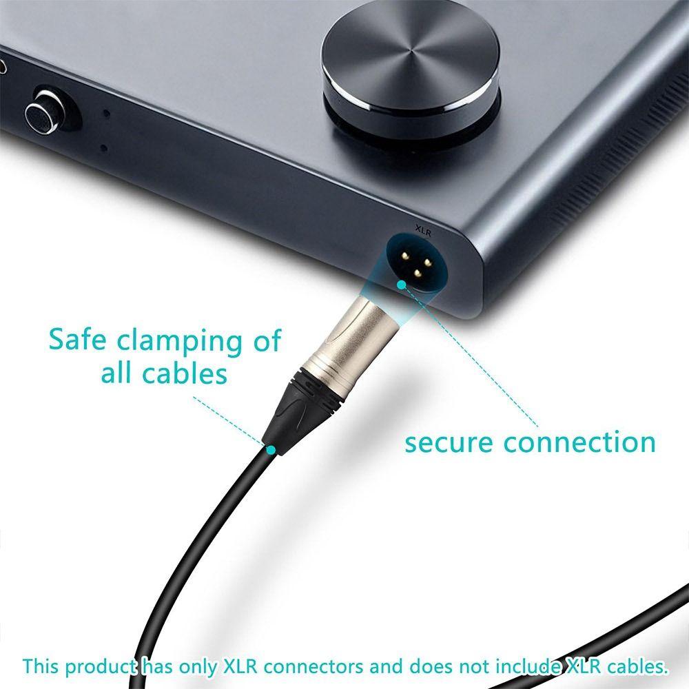 Male/Female XLR Connector Plug Nickel Plated Microphone Plug Speaker XLR Jack Speaker Accessories