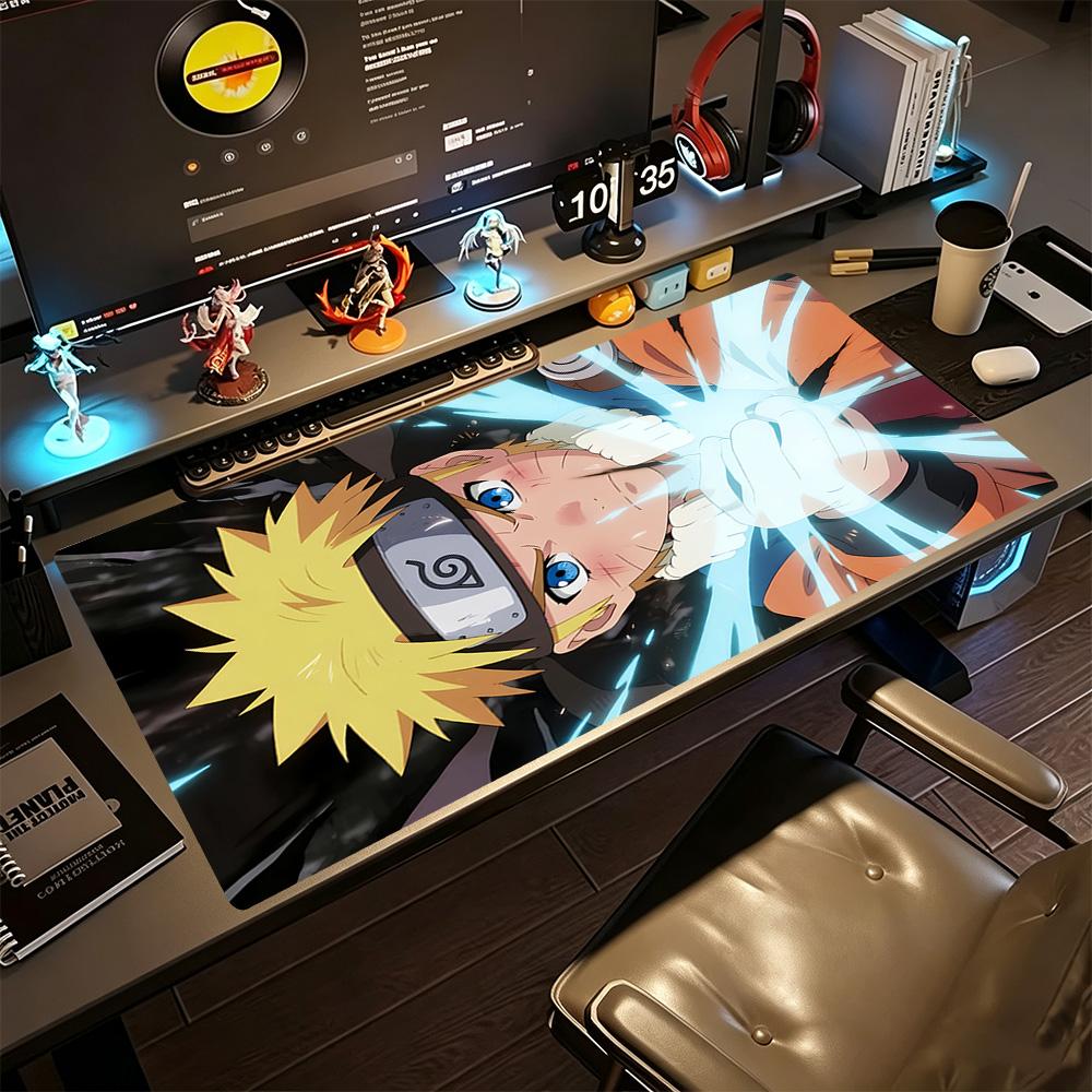 Naruto Gaming Mouse Pad Keyboard Mat Ultra-Long Desk Mat Non-Slip Rubber Bottom Perfect for Office Laptop Gaming Setup
