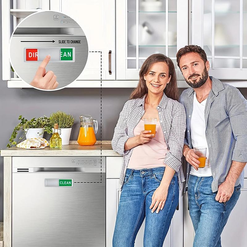 Spülmaschinenmagnet „Clean Dirty Marker“, Magnetmarker für Spülmaschine oder Kühlschrank