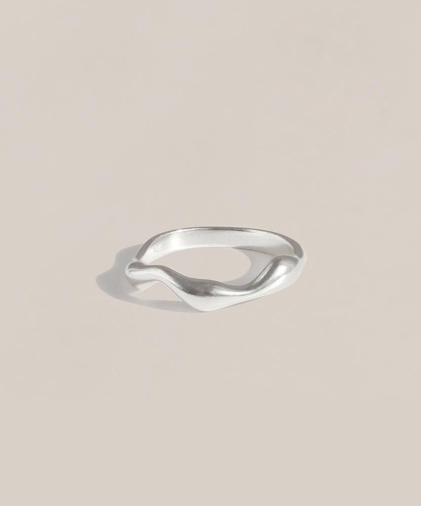 47Bag 925 Sterling Silver Ring Wavy Ring Irene