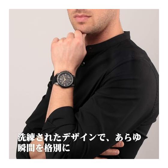 Maserati Watch Men's 44mm Black Silica Gel Watch Chronograph Successo Series Quartz R8871621011 5ATM Waterproof Japanese Movement Official Genuine