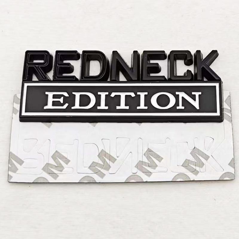 REDNECK Edition 3D Emblem Sticker Badge Fender Funny Decals Car Truck Replacement Door Decoration for Universal Car SUV