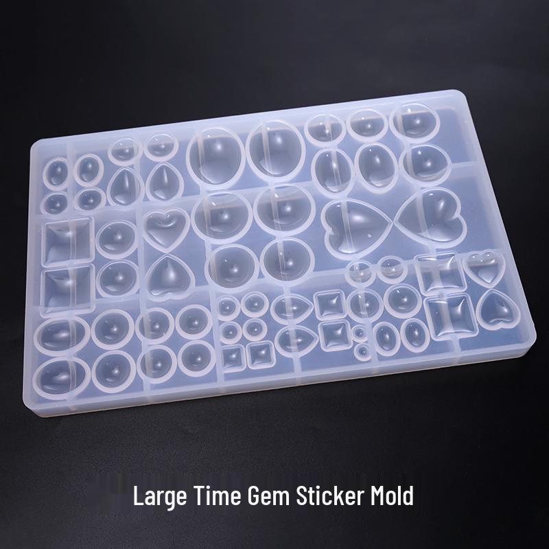 Poppy DIY Crystal Resin Sticker Mold - Gem Pendant Silicone Molds Assorted Styles & Sizes