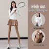 Women's Autumn Activewear Set: Long Sleeve Yoga Top & Tennis Skirt Pants Two-Piece Fitness Outfit