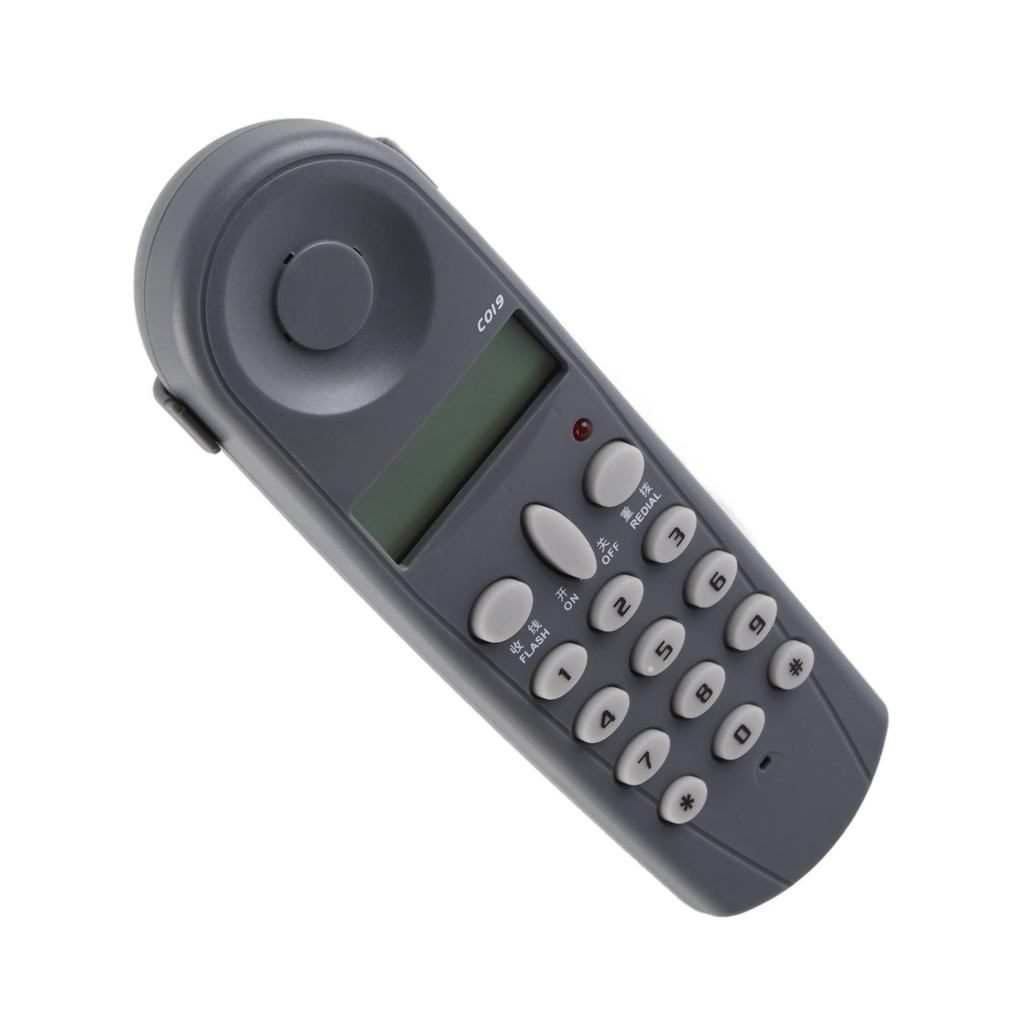 Wall Telephone Noise Cancelling Last Number Redial Corded Hanging Landline for Home Office