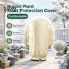Weatherproof Plant Covers for Winter Protection Cover, Frost Cloth with Zipper And Drawstring, Reusable Outdoor Plants Freeze Cover Garden Fruit Trees