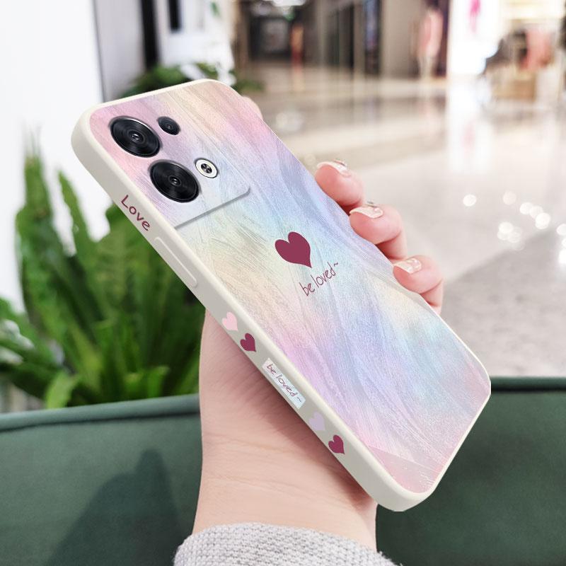

Streamer Love Phone Case For OPPO Reno 10 8 8T 8Z 7 7Z 6 5 Pro 4G 5G F19 F9 Pro Plus Liquid Silicone Cover Reno 8 Pro білий