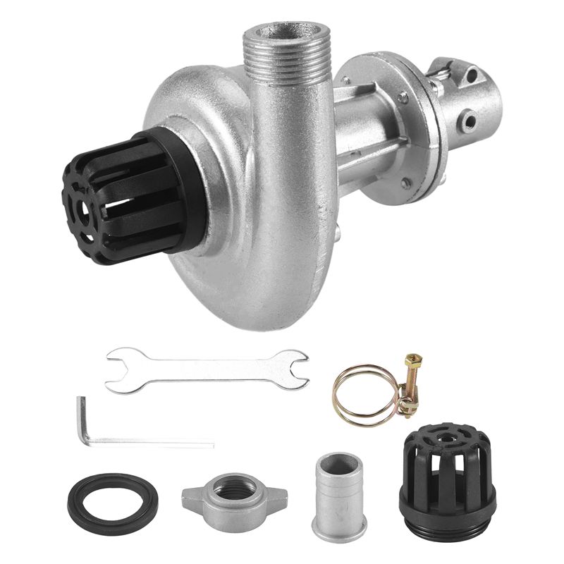 

ABJI-Brush Cutter Grass Trimmer Lawn Mower Water Lift Pump Head 1 Inch Aluminum Alloy Trimmer Parts Garden Irrigation Tool Kit срібний
