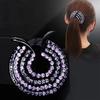 Fashion Bling Simple Personalized Hair Clip for Women Adult Rhinestone Top Clip Headdress Pan Hair Ponytail Hair Accessories