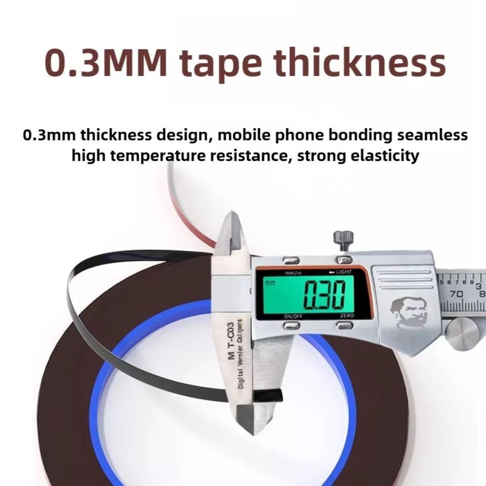2 Rolls 3mm Double-sided Tape Cell Phone Repair Tape for CellPhone Tablet LCD Screen Back Cover