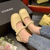 Princess Style Block Heel 2026 Summer New One Strap Thick Heel Small Leather Head Cover Sandals