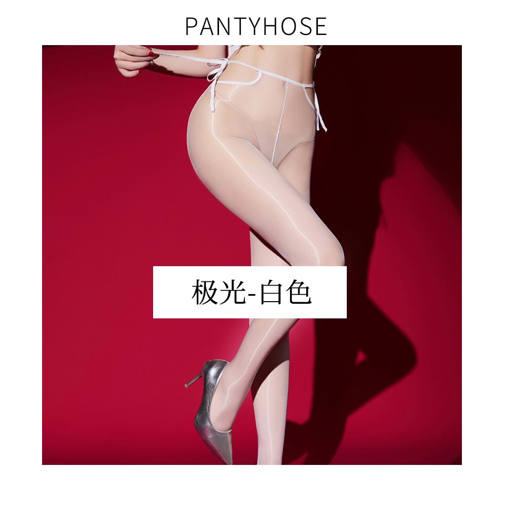Fashion Bandage Lace Up Waist Pantyhose Ultrathin Sheer Shiny Glossy Sheer Tights Women'S Stocking Hollow Out Woman Lingerie