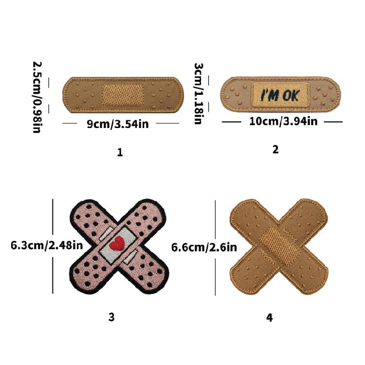 Decorative Sew On Fabric Patches Washable Embroidery Cloth Appliques For Jackets Backpacks Clothing Embellishments