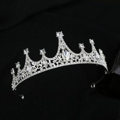 Bridal Jewelry Korean Wedding Accessories Crystal Children's Crown Princess Tiara Alloy Rhinestone Headband