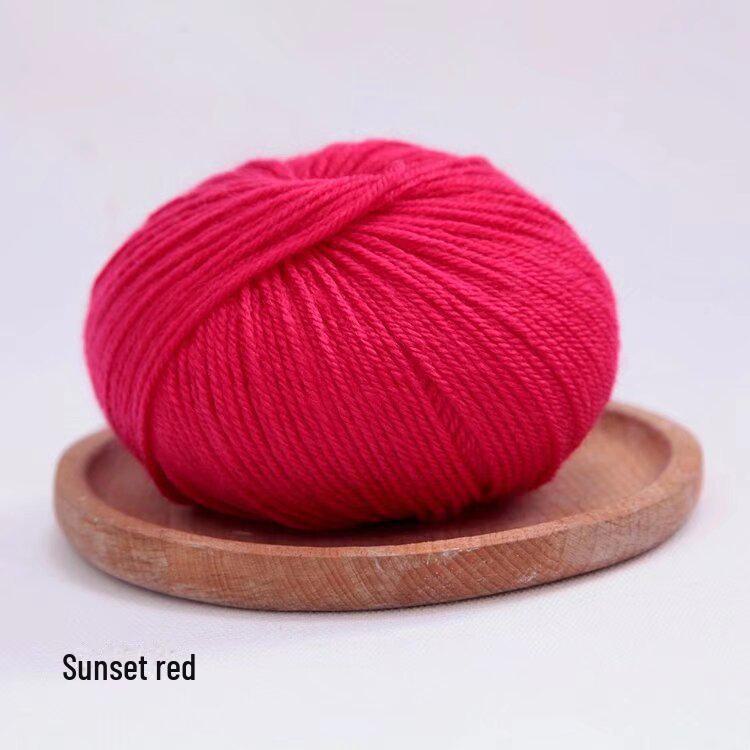 Acrylic Yarn Ball for Knitting Sweaters, Hooks, Shoes, Slippers, Hand-Woven Projects.