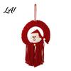 Hand Woven Wall Hanging Hand‑Woven Santa Claus Tapestry Hanging Christmas Decor with Atmospheric Ornament Tassels Boho for Kid Room Home