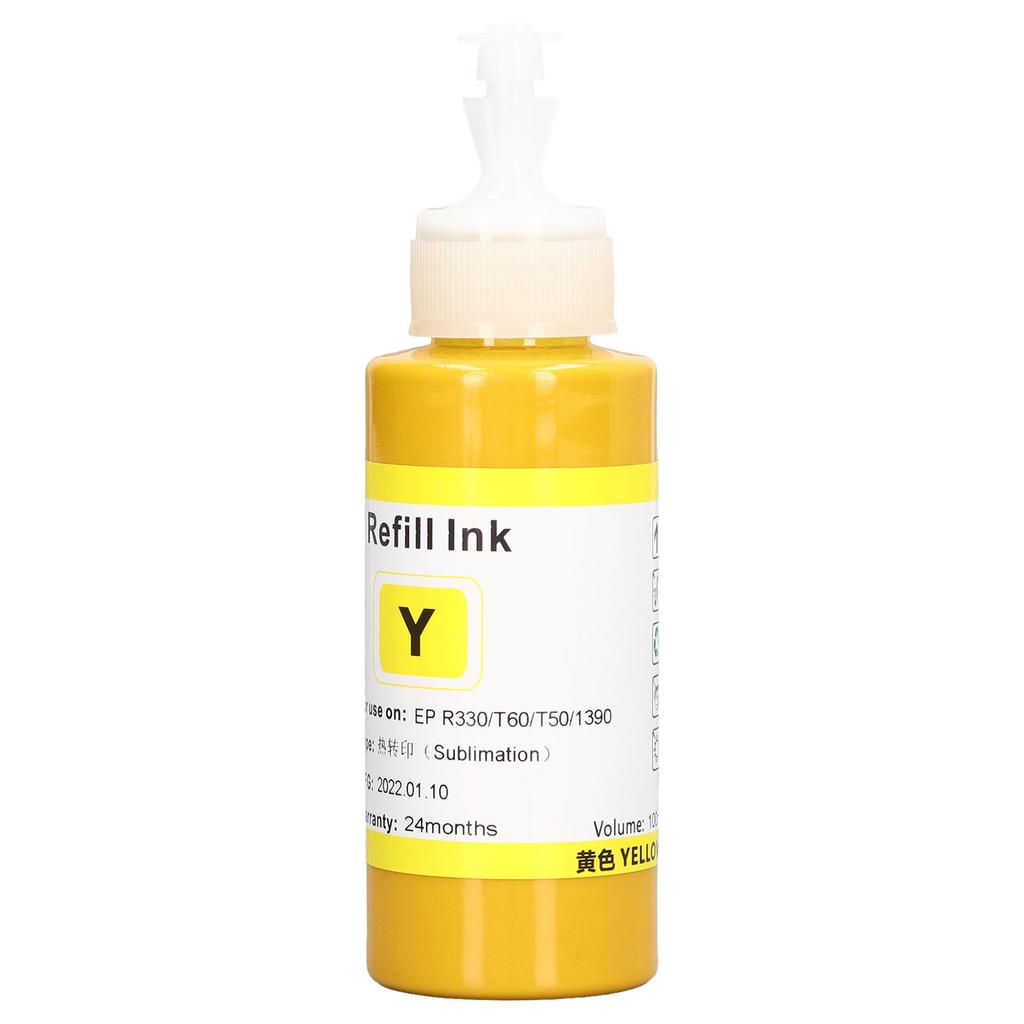 Sublimation Ink Refill Heat Transfer 100ML Digital Printing Accessory for R330 230 T60 T50 BK