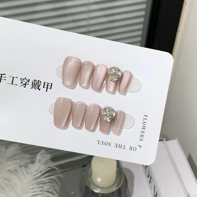 Handmade Ceramic Glass Bead Side Light Cat Eye Diamond Ball Pile Snow Fu Patch Nail Patch