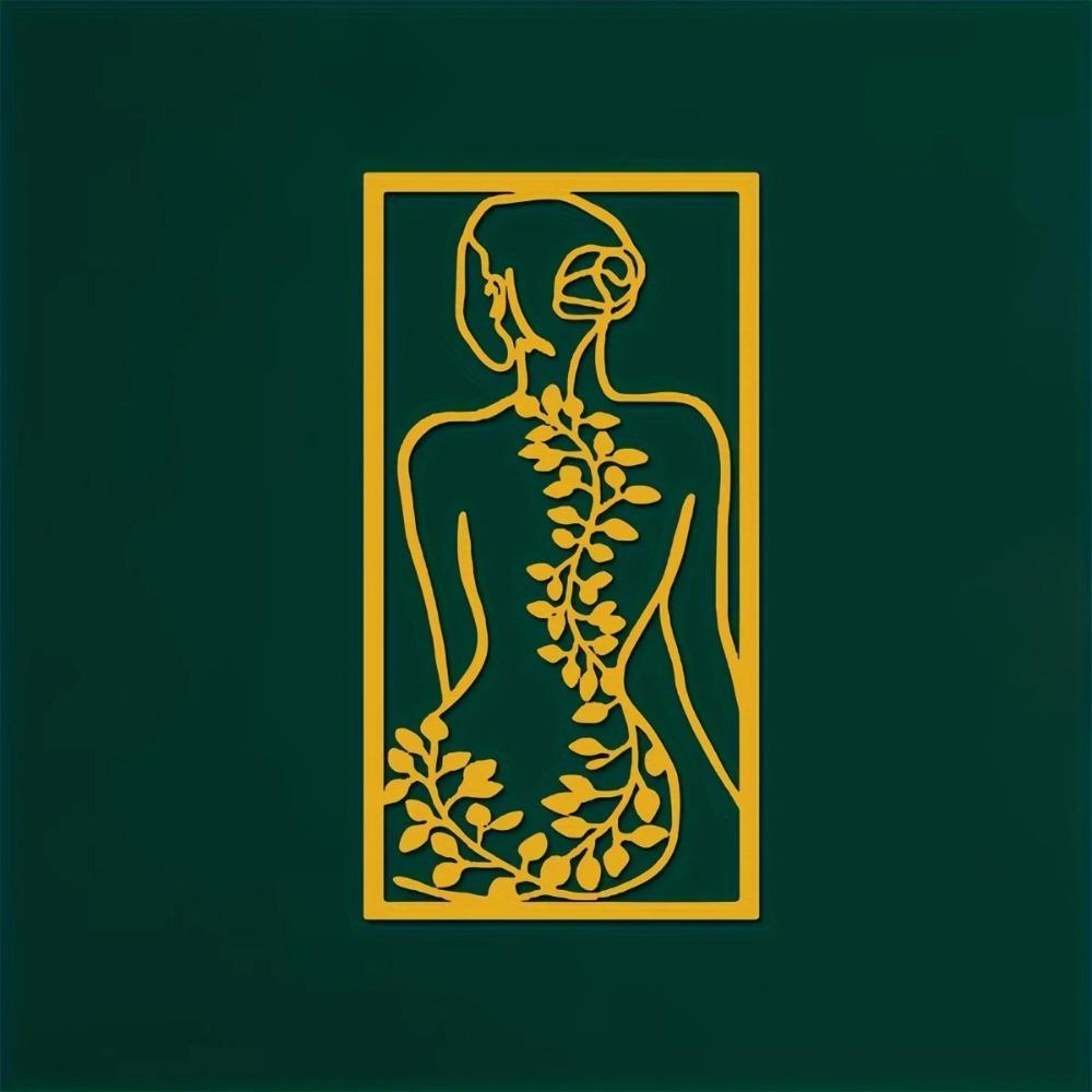 1 szt. Dekoracja ścienna dla kobiet Kobieta Metalowa linia sztuki Stylowa sypialnia Metalowa sztuka ścienna Elegancka dekoracja ścienna Idealny prezent ślubny