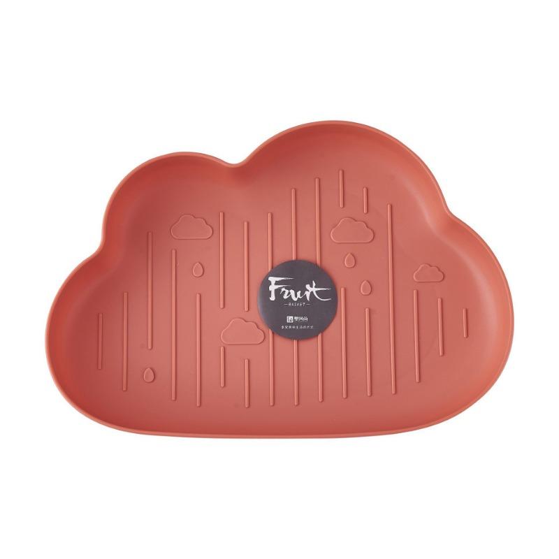 Creative Cloud Shaped Candy Snacks Dry Fruits Plastic Plates Dishes Bowl Breakfast Tray Home Kitchen