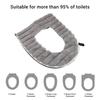 Toilet Heated Seat Cover USB Powered Seat Cushion Warmer Washable Velvet Cloth Pad for Home Bathroom 43x37cm